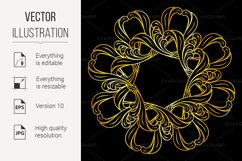 Golden floral pattern Product Image 1