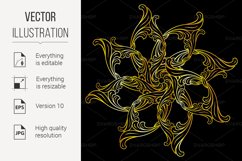 Golden floral pattern Product Image 1
