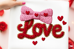 Crochet Yarn Valentine Love clipart Product Image 1
