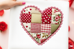 Patchwork Yarn A heart-shaped Clipart Product Image 1