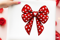 Valentine's Day Red Coquette Bow Png Product Image 1