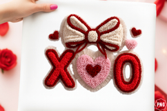 Latch Hook Yarn XOXO Coquette Bow Png Product Image 1