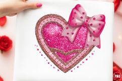 Valentine Glitter Heart Png Product Image 1