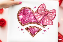 Valentine Glitter Heart Png Product Image 1