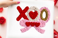 Faux Yarn XOXO Valentine Png Product Image 1