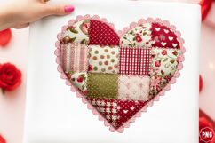 patchwork A heart-shaped Clipart Product Image 1