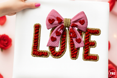 Faux Yarn LOVE Valentine's Day Png Product Image 1