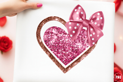 Valentine Glitter Heart Png Product Image 1