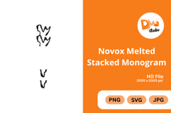 Novox Melted Stacked Monogram Product Image 1