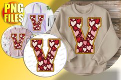 V Doodle Letter Heart Playful Valentine Vibe! Product Image 1