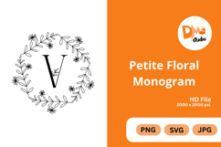 Petite Floral Monogram Product Image 1