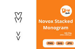Novox Stacked Monogram Product Image 1
