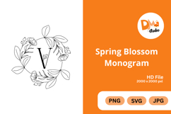 Spring Blossom Monogram Product Image 1