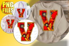 V Doodle Letter Valentine Cheerful Sweet Style! Product Image 1