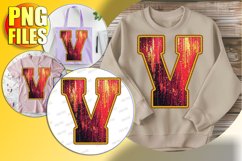V Doodle Letter Valentine Bright Festive Charm! Product Image 1