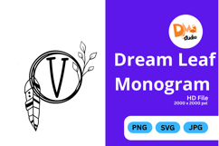 Dream Leaf Monogram Product Image 1
