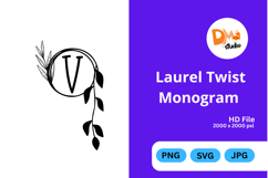 Laurel Twist Monogram Product Image 1