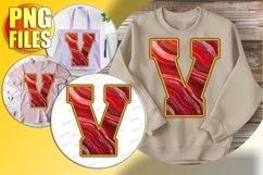 V Doodle Letter Valentine Festive Joyful Spirit! Product Image 1