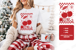 Cherry Christmas Design with Festive Elements Product Image 1
