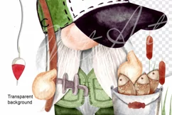 Gnome Fishing Father's Day PNG Clipart Product Image 4
