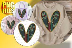 V Doodle Letter Style Sublimation Merry Holiday Vibes! Product Image 1