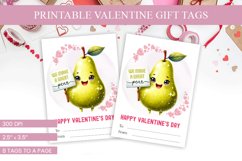 Pear-fect Match Valentine's Gift Tags - Charming Printable Product Image 1