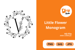 Little Flower Monogram Product Image 1