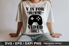V is for Valentine Video SVG - Anti Valentine's Day Design Product Image 1