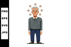 Elderly man standing with stars above head feeling dizzy or Product Image 1