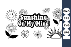 Sunshine on My Mind cheerful sunflowers smiling sun and dais Product Image 1