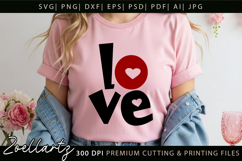 Valentine's Day SVG PNG EPS DXF Love Heart SVG for Cricut Product Image 1