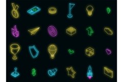 Gamification icons set vector neon Product Image 1