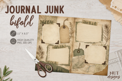 Woodland Junk Journal Bifold Rustic Forest digital paper Product Image 1