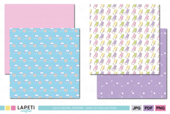 Summer Journaling Paper Travel Scrapbook Digital Papers