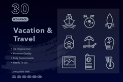Vacation &amp; Travel Icon Pack Vol.1 Product Image 1