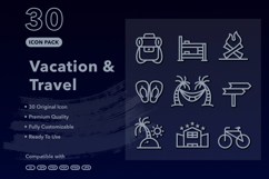 Vacation &amp; Travel Icon Pack Vol.2 Product Image 1