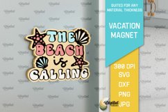 Vacation Wooden Magnets Laser Cut Bundle. Fridge Magnets SVG Product Image 12