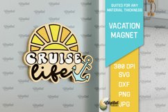 Vacation Wooden Magnets Laser Cut Bundle. Fridge Magnets SVG Product Image 5