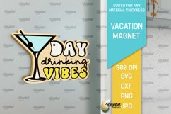 Vacation Wooden Magnets Laser Cut Bundle. Fridge Magnets SVG Product Image 6