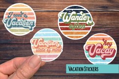 Vacation Round Stripes PNG Sticker Pack Product Image 1