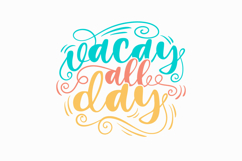 Summer Typography Lettering T-shirt Design Bundle Product Image 5
