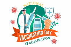 13 National Vaccination Day Illustration Product Image 1