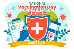 12 National Vaccination Day Illustration Product Image 1