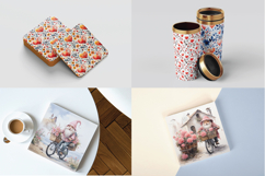 Valentine Mega Bundle Clipart, Digital Papers &amp; Seamless Product Image 5