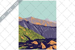 Val Grande National Park in Piedmont Italy WPA Art Deco EPS Product Image 1