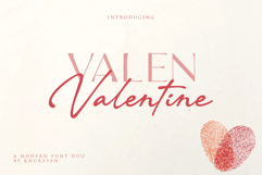 Valen Valentine Font Duo Product Image 1