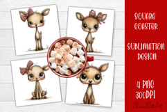 Valentines Day square coasters |love funny sublimation Product Image 1