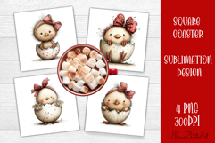 Valentines Day square coasters |love funny sublimation Product Image 1