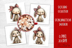 Valentines Day square coasters |love funny sublimation Product Image 1