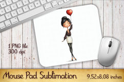 Valentines Day Mouse Pad | Heart Balloons Mousepad Product Image 1